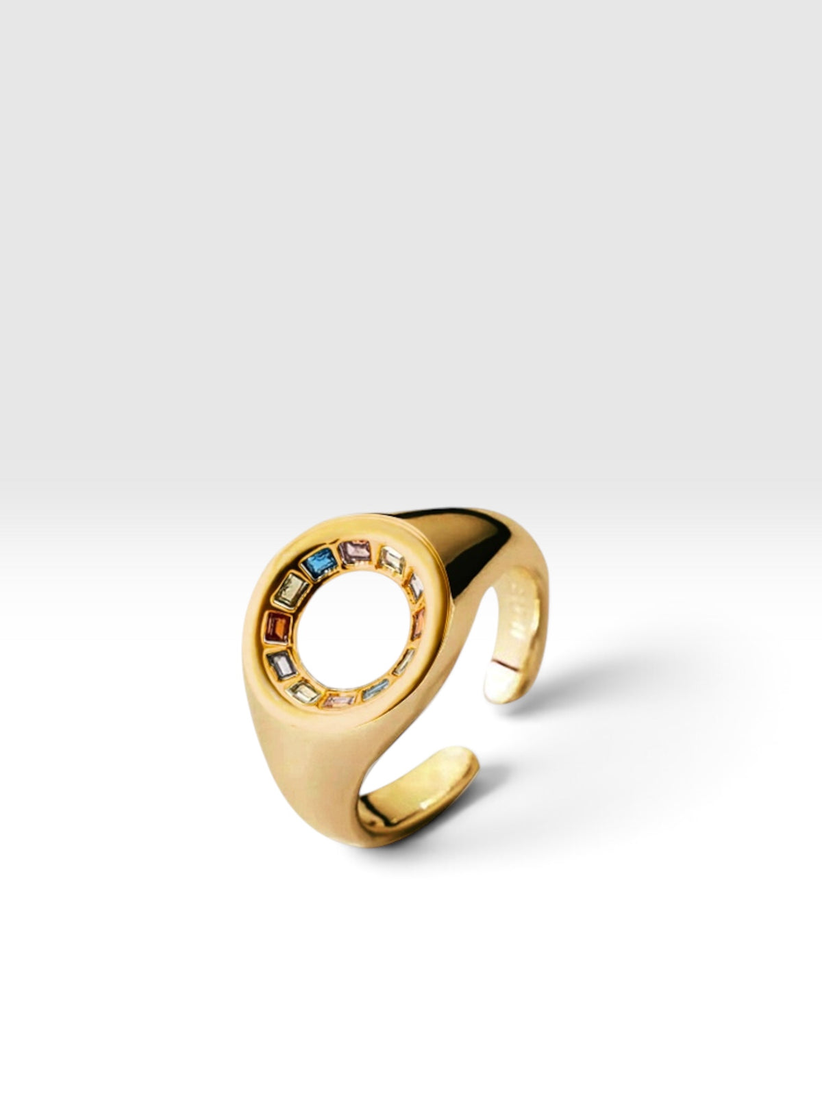 Vitre gold ring by QiBai London